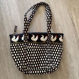 Vintage Vera Bradley Chanticleer Paddy Tote Retired Country Chicken Egg 1990s